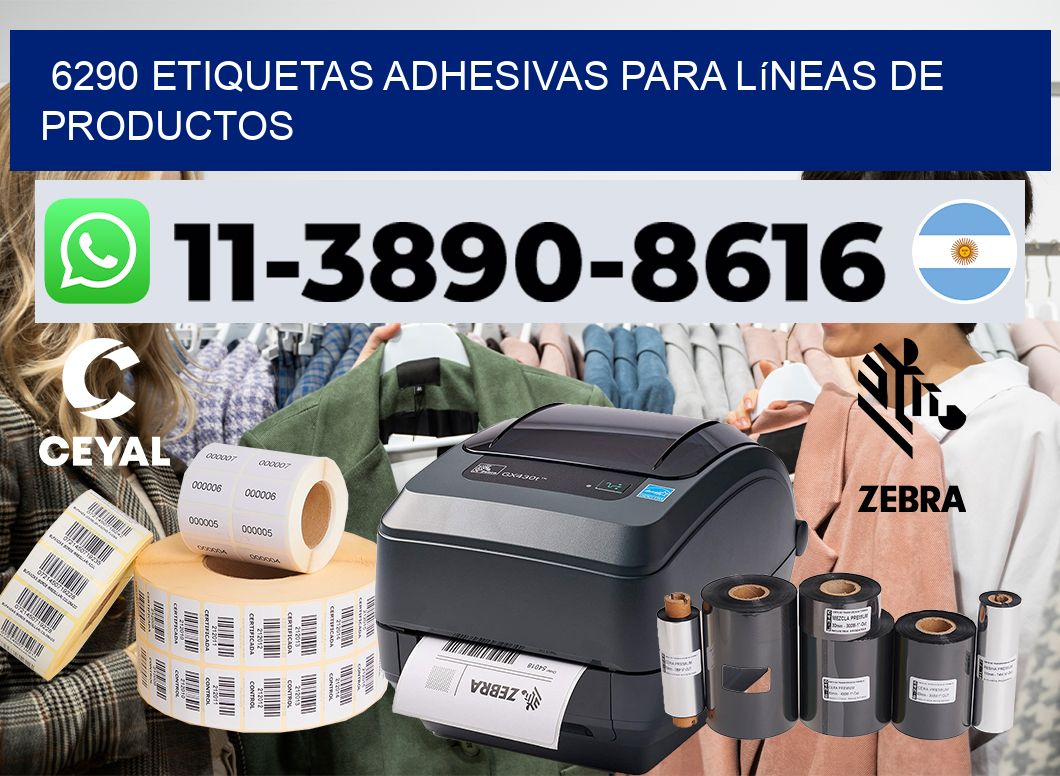 6290 Etiquetas adhesivas para líneas de productos