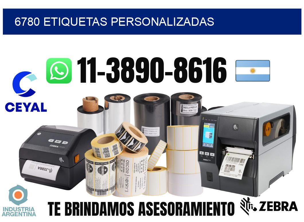 6780 etiquetas personalizadas
