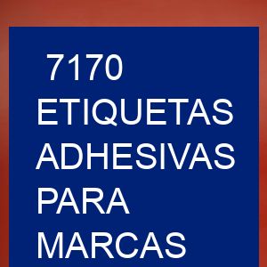 7170 Etiquetas adhesivas para marcas comerciales