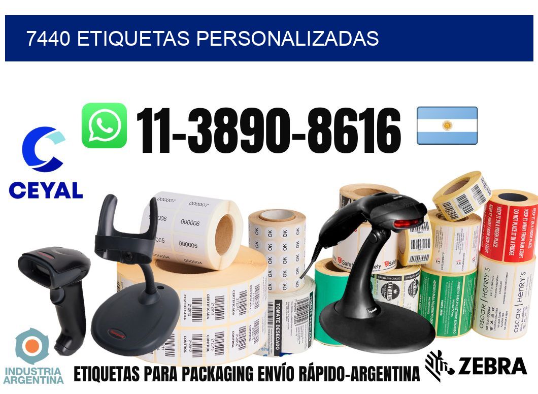 7440 etiquetas personalizadas