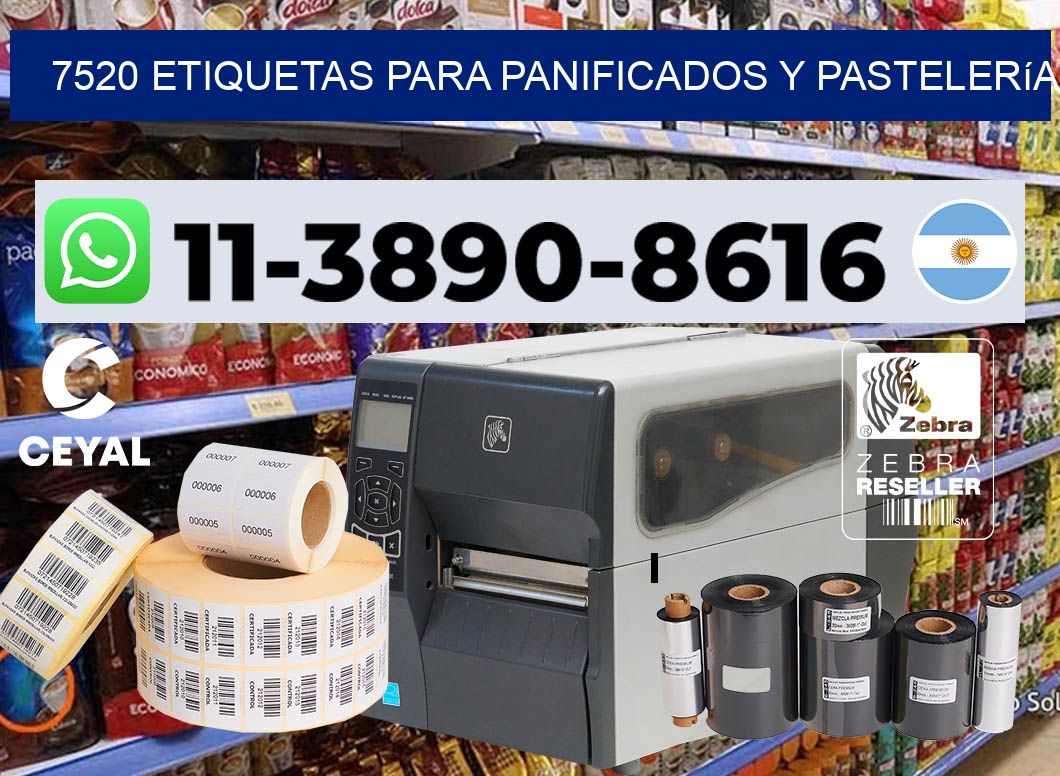 7520 Etiquetas para panificados y pastelería