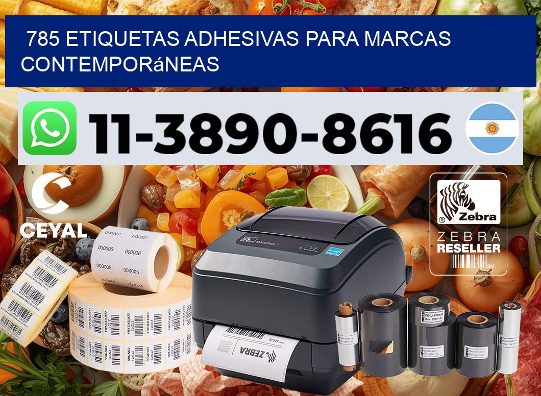 785 Etiquetas adhesivas para marcas contemporáneas