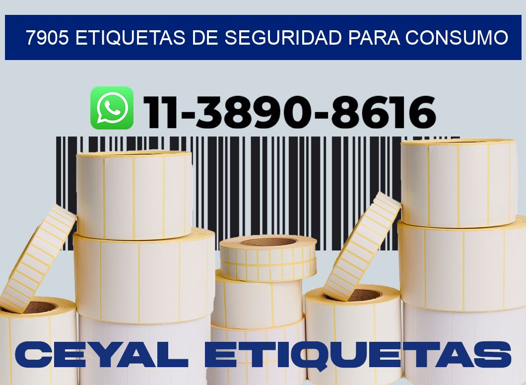 7905 Etiquetas de seguridad para consumo