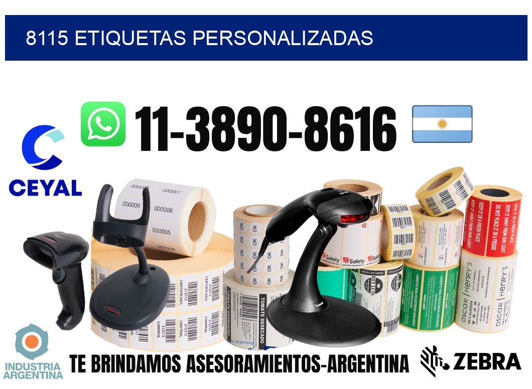 8115 etiquetas personalizadas