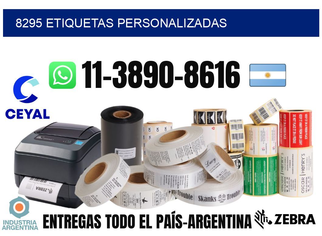 8295 etiquetas personalizadas