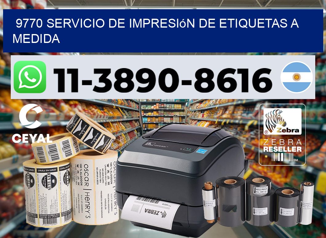 9770 Servicio de impresión de etiquetas a medida