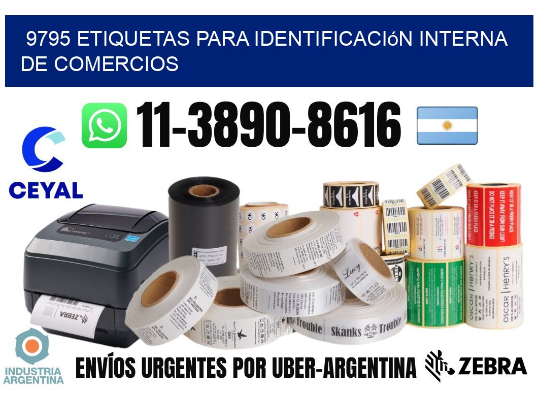 9795 Etiquetas para identificación interna de comercios