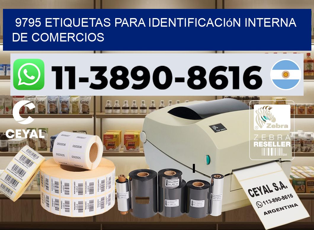 9795 Etiquetas para identificación interna de comercios