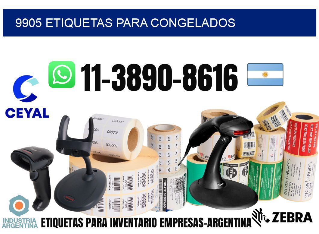 9905 Etiquetas para congelados