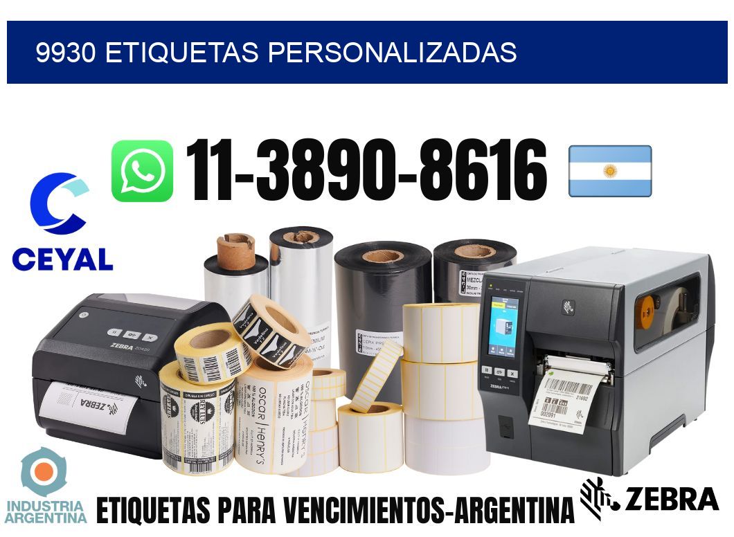 9930 etiquetas personalizadas