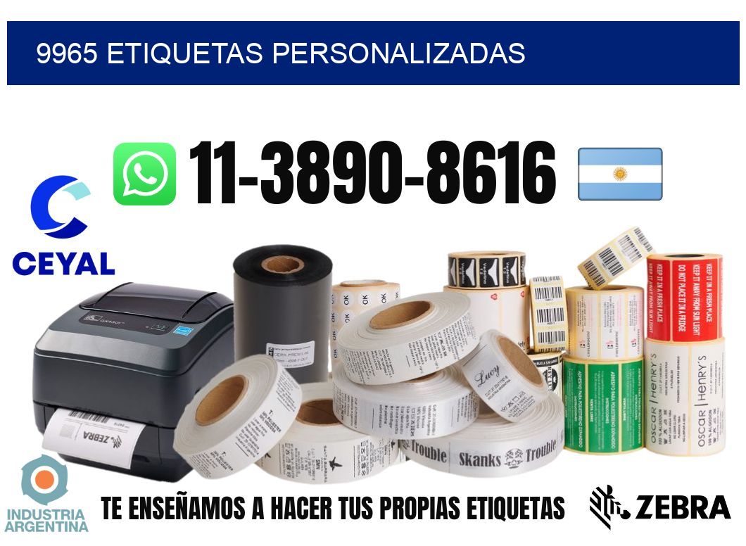 9965 etiquetas personalizadas
