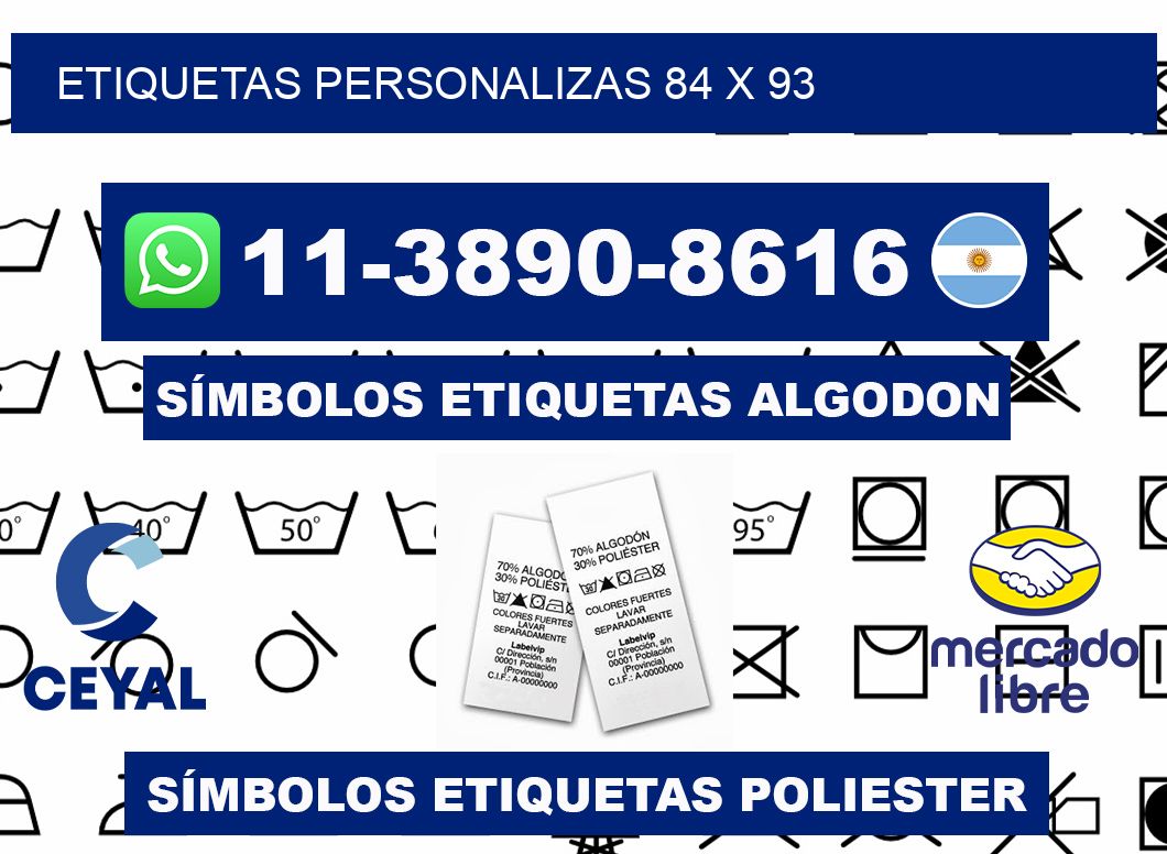 ETIQUETAS PERSONALIZAS 84 x 93