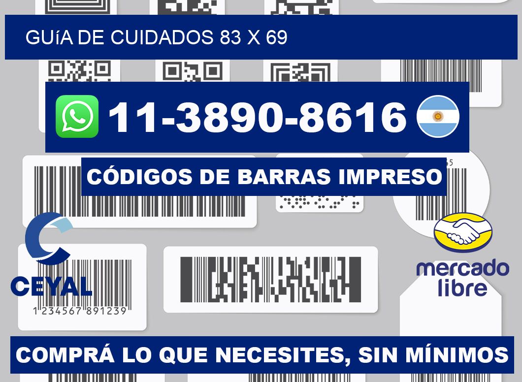 Guía de cuidados 83 x 69