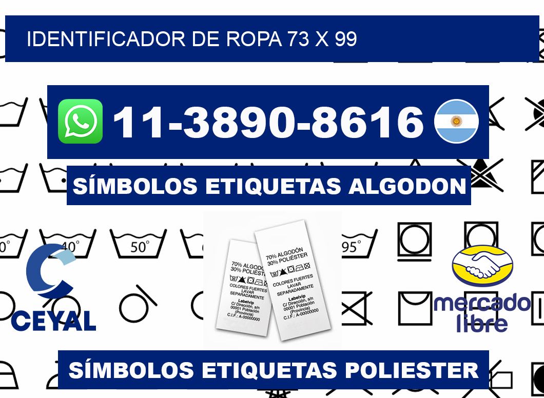 Identificador de ropa 73 x 99