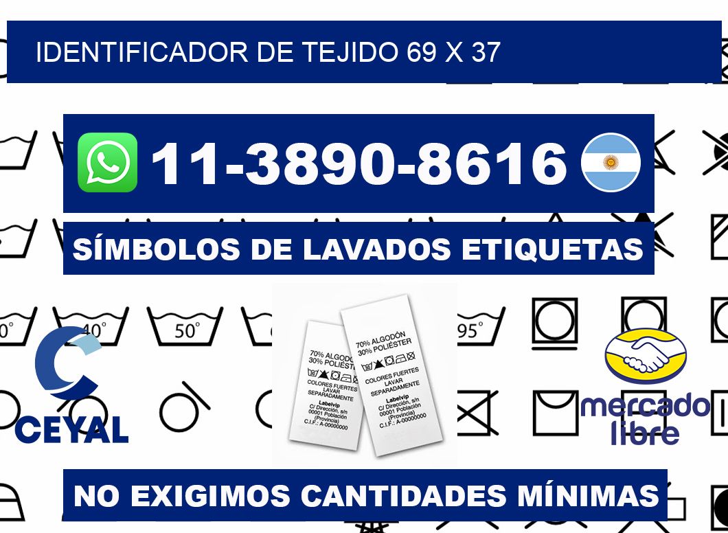 Identificador de tejido 69 x 37