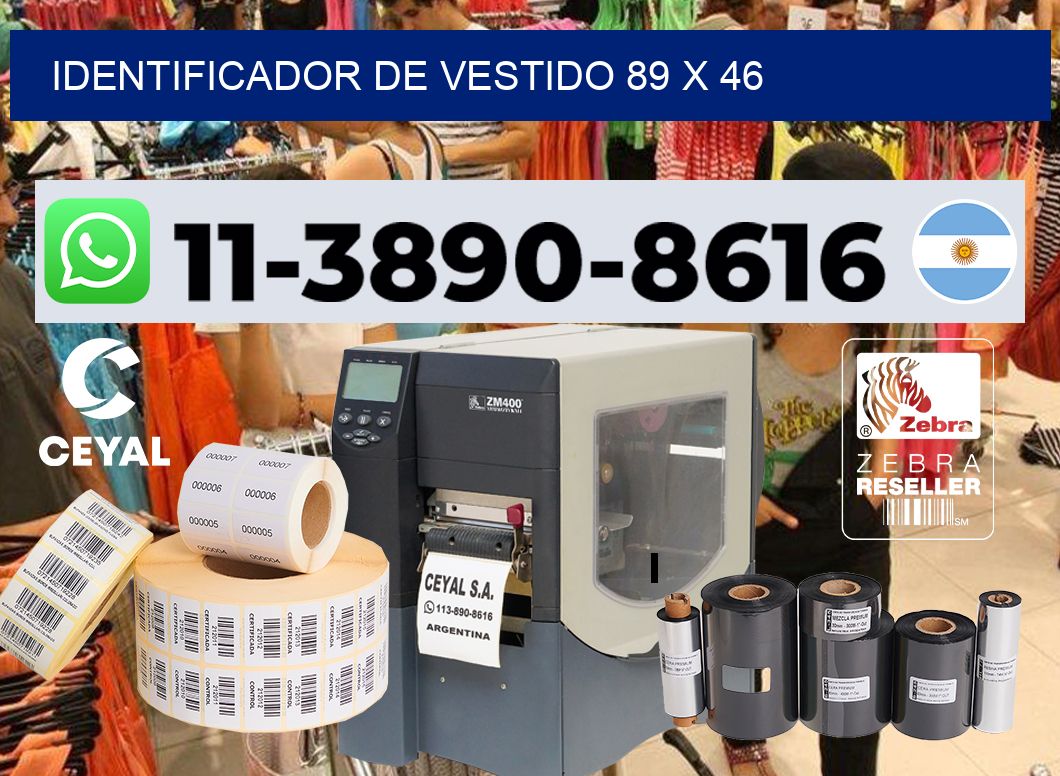 Identificador de vestido 89 x 46
