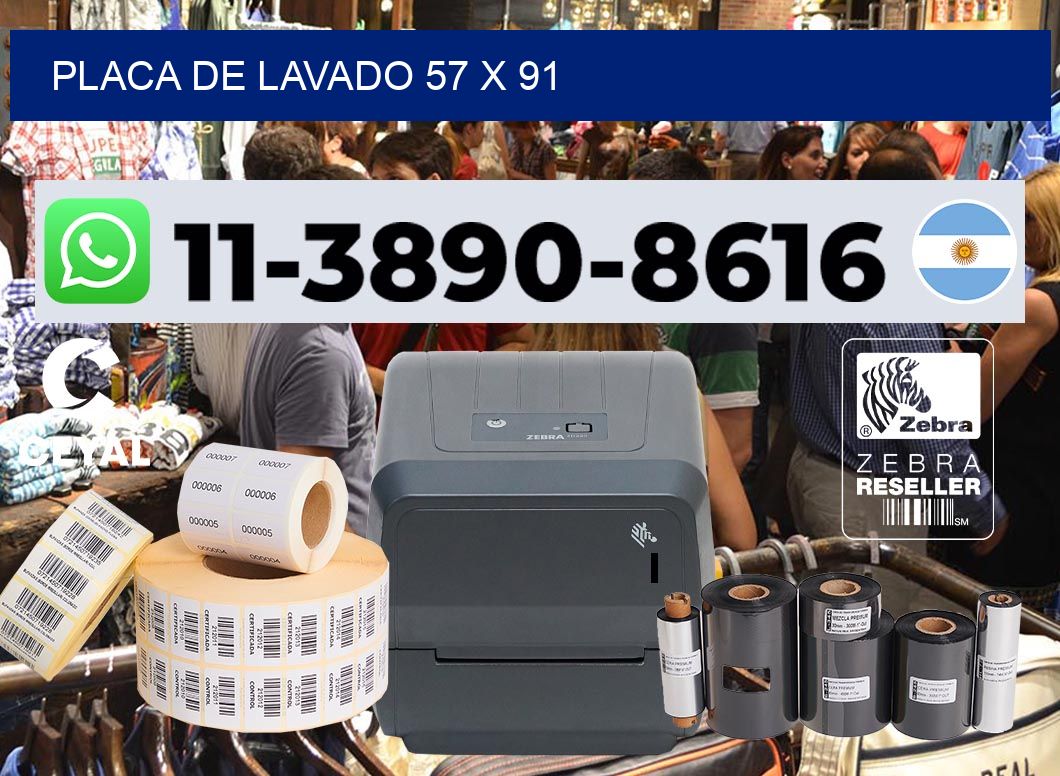 Placa de lavado 57 x 91