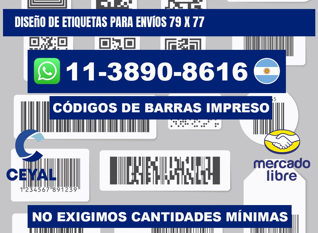 diseño de etiquetas para envíos 79 x 77