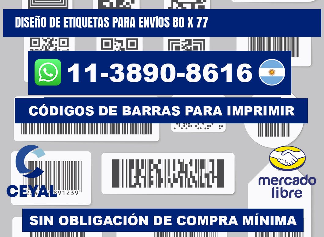 diseño de etiquetas para envíos 80 x 77