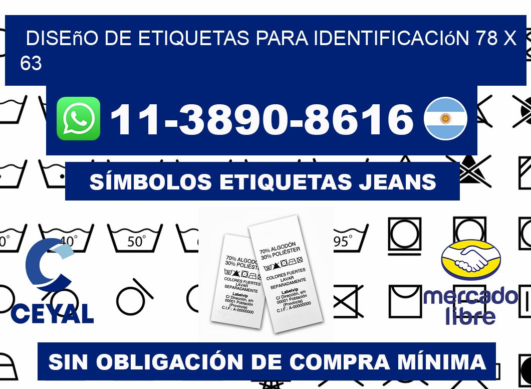 diseño de etiquetas para identificación 78 x 63