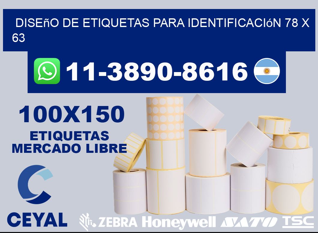 diseño de etiquetas para identificación 78 x 63