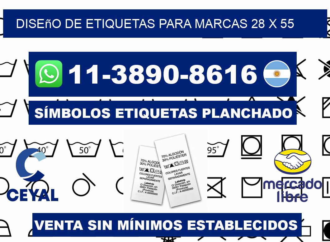 diseño de etiquetas para marcas 28 x 55