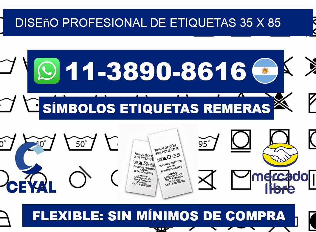 diseño profesional de etiquetas 35 x 85