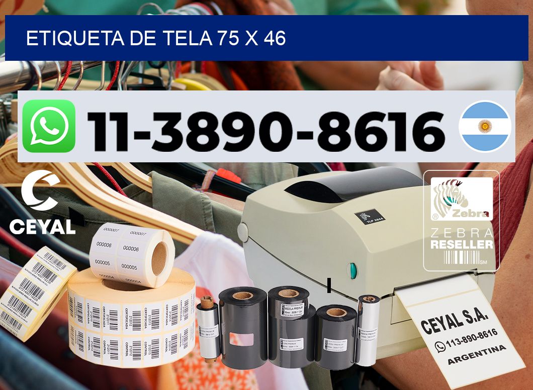 etiqueta de tela 75 x 46