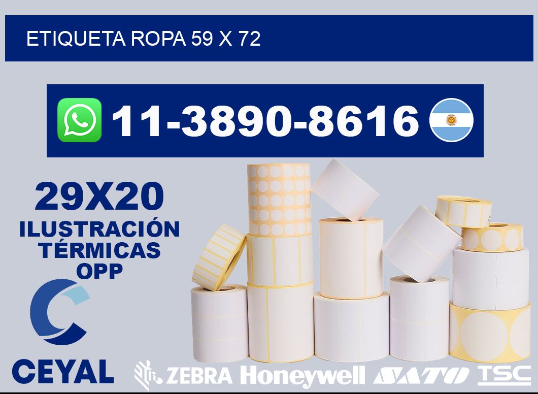 etiqueta ropa 59 x 72