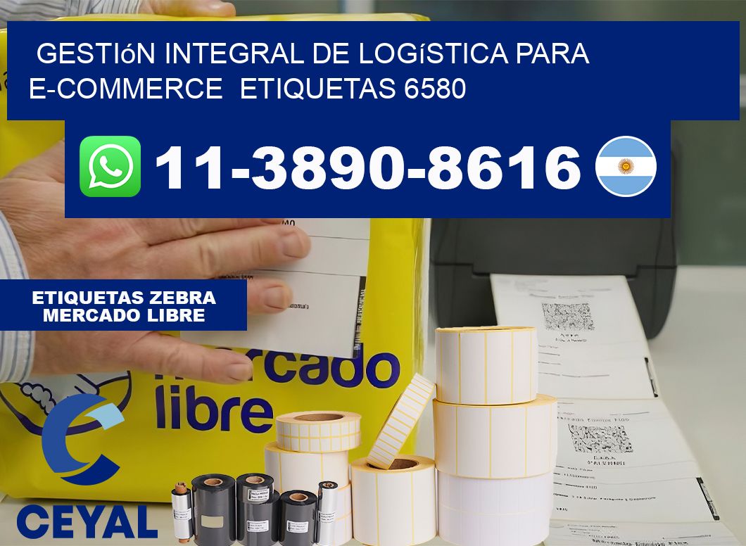 Gestión integral de logística para e-commerce  etiquetas 6580