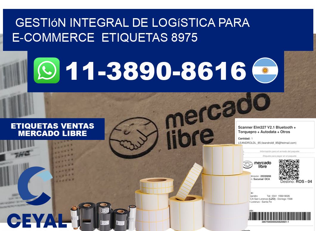 Gestión integral de logística para e-commerce  etiquetas 8975