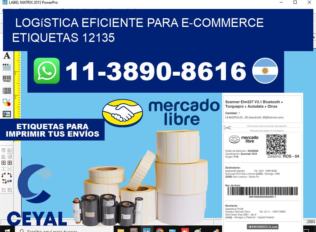 Logística eficiente para e-commerce  etiquetas 12135