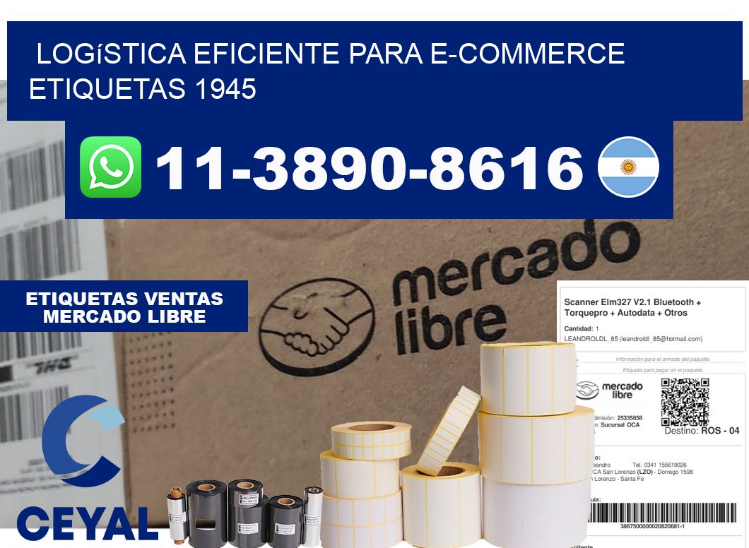 Logística eficiente para e-commerce etiquetas 1945