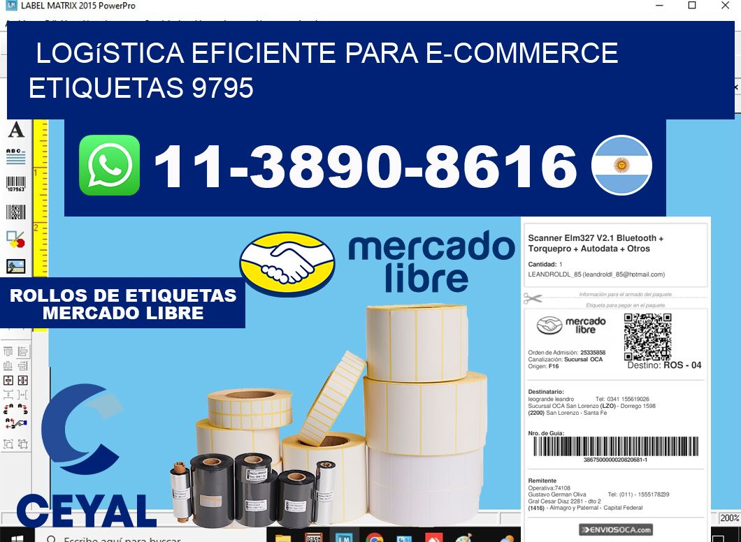 Logística eficiente para e-commerce  etiquetas 9795