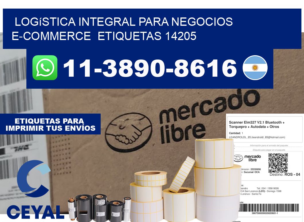 Logística integral para negocios e-commerce  etiquetas 14205