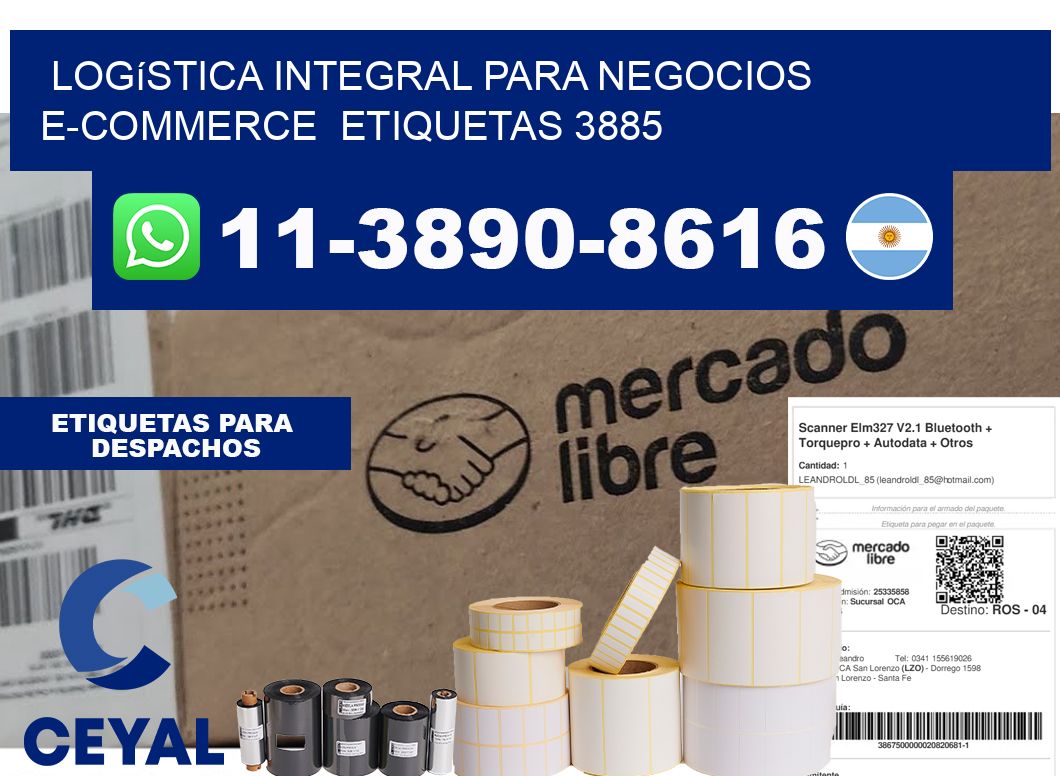 Logística integral para negocios e-commerce etiquetas 3885