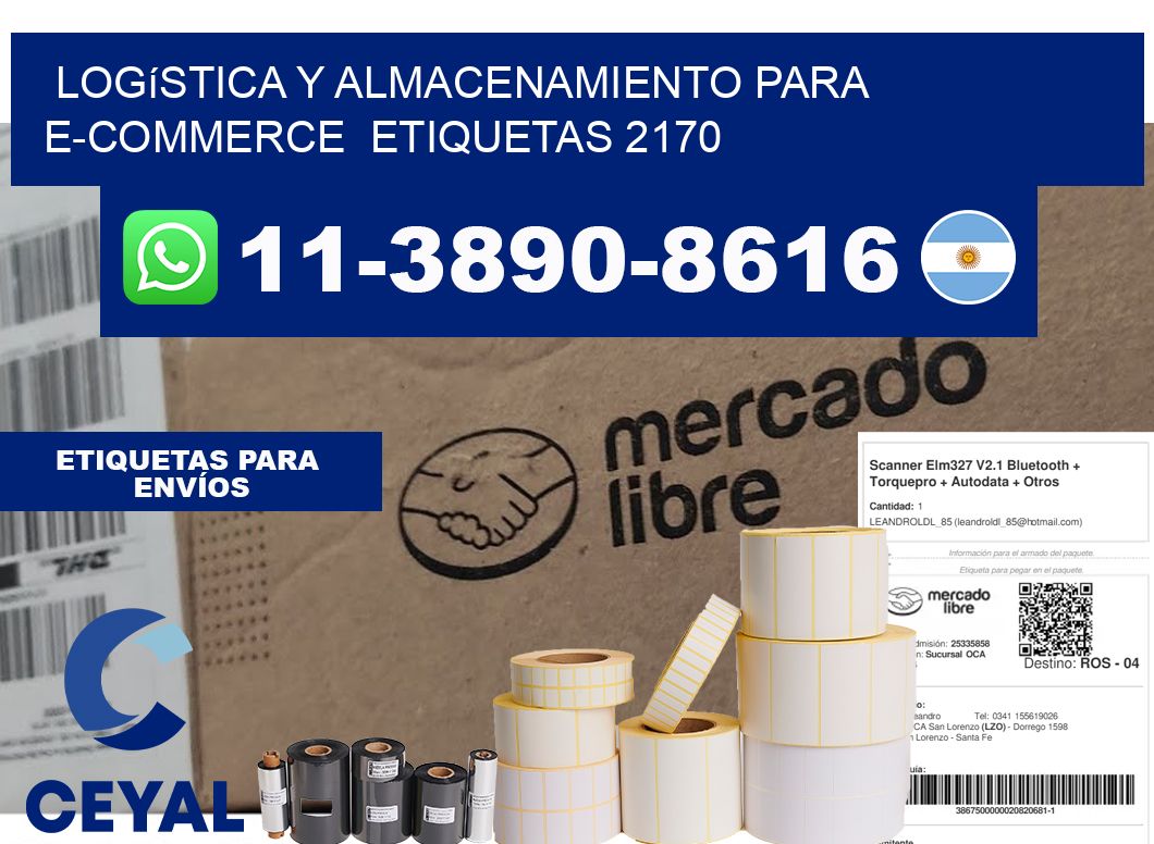 Logística y almacenamiento para e-commerce  etiquetas 2170