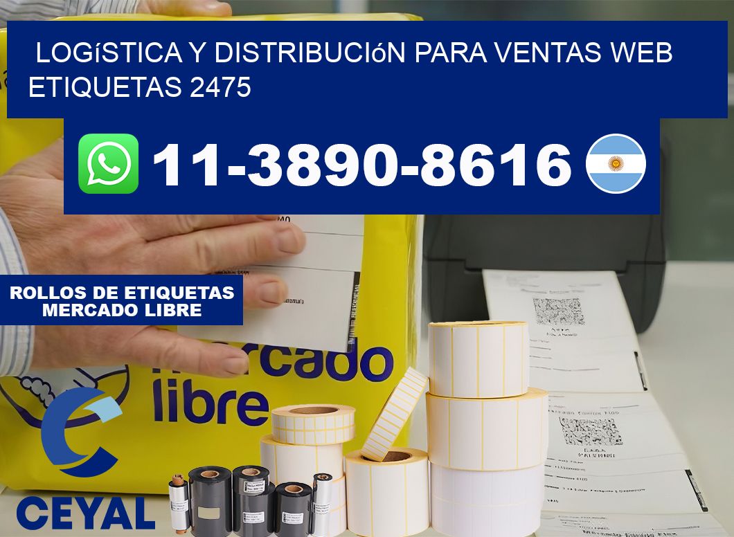 Logística y distribución para ventas web  etiquetas 2475