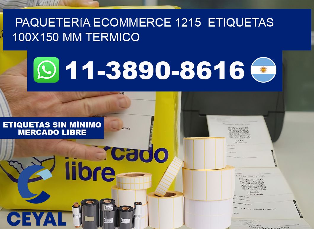 Paquetería eCommerce 1215  etiquetas 100×150 mm termico