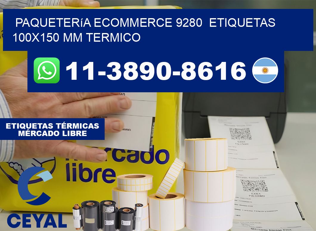 Paquetería eCommerce 9280  etiquetas 100×150 mm termico
