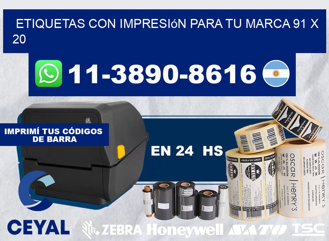 etiquetas con impresión para tu marca 91 x 20