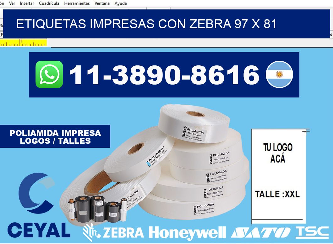 etiquetas impresas con zebra 97 x 81
