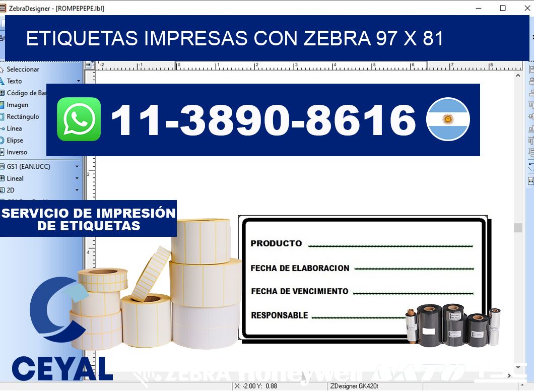 etiquetas impresas con zebra 97 x 81