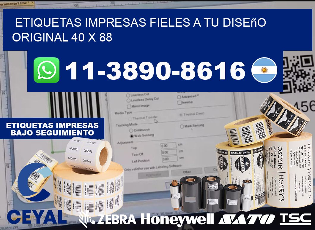 etiquetas impresas fieles a tu diseño original 40 x 88