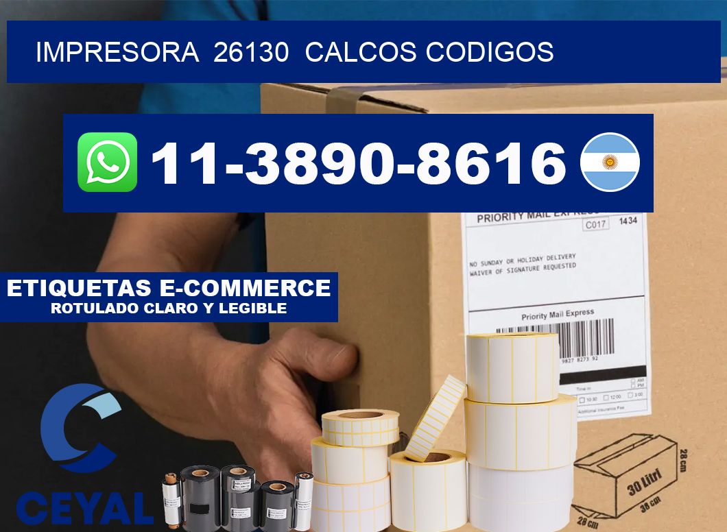 impresora 26130 calcos codigos