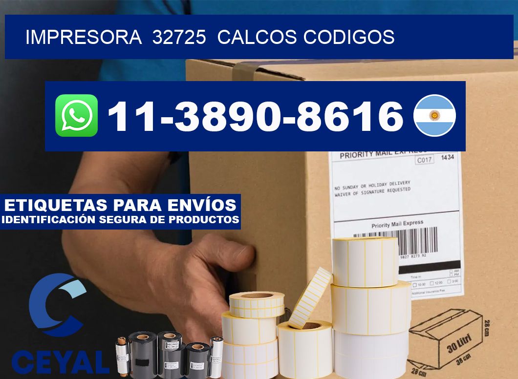 impresora  32725  calcos codigos