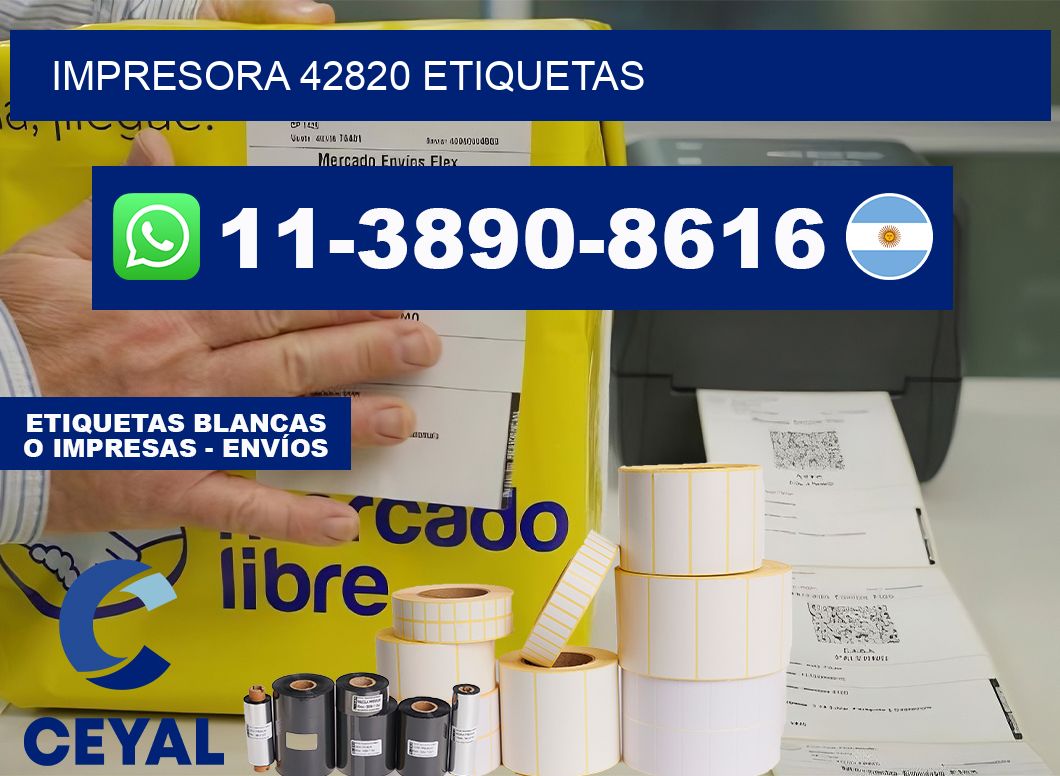 impresora 42820 etiquetas