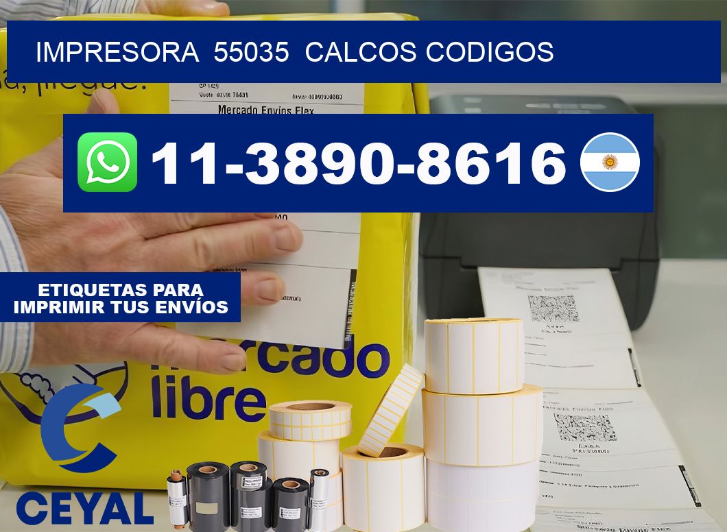 impresora  55035  calcos codigos