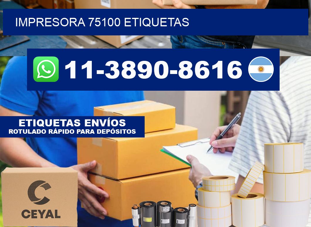 impresora 75100 etiquetas