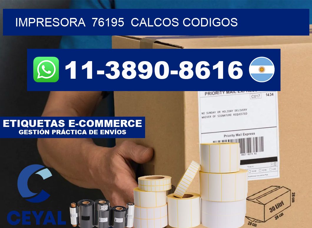 impresora  76195  calcos codigos
